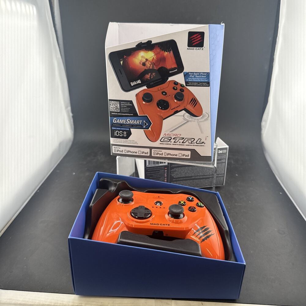 New Mad Catz Micro C.T.R.L.i iOS Mobile Gamepad Controller Bluetooth MFi Orange
